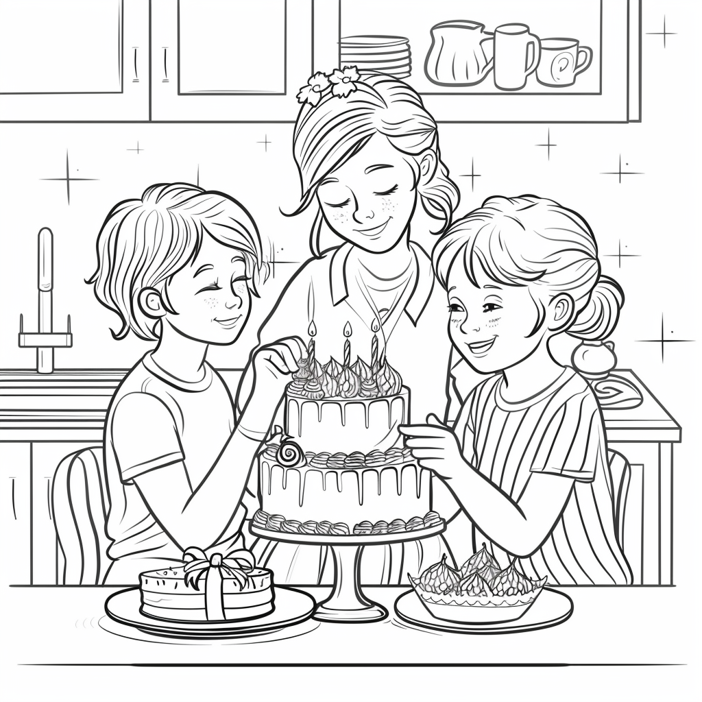 Ausmalbild Geburtstag Mama