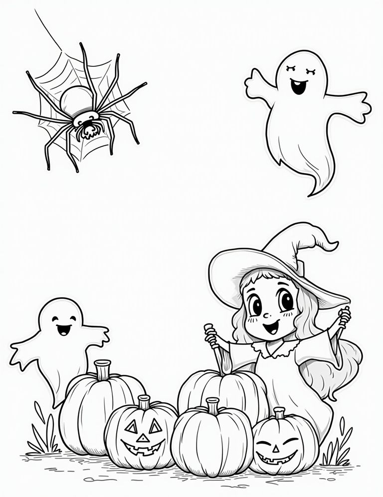  Halloween Ausmalbild Hexe 