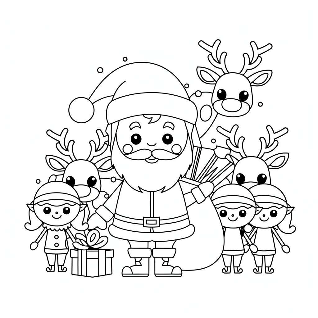  Weihnachten Ausmalbild 