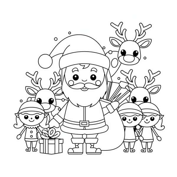  Weihnachten Ausmalbild 