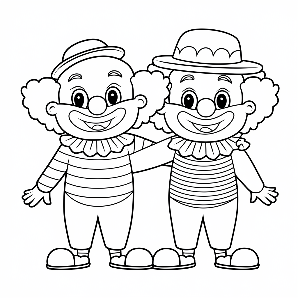 Clown Ausmalbild
