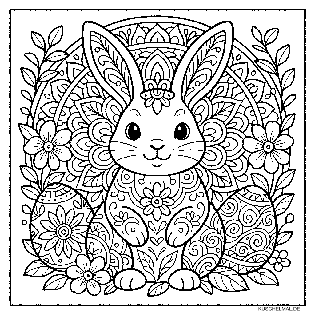 Osterhase Mandala