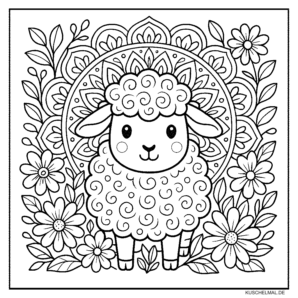 Schäfchen Mandala