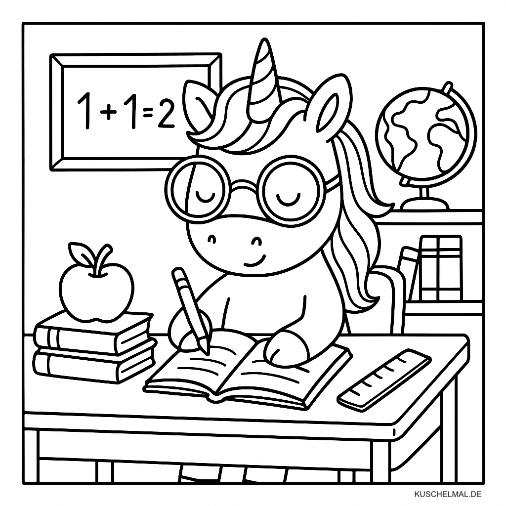 Einhorn in der Schule