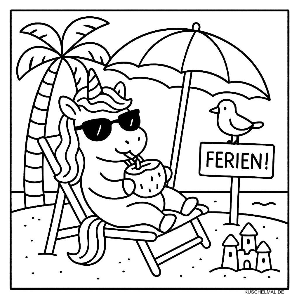 Einhorn Sommerferien