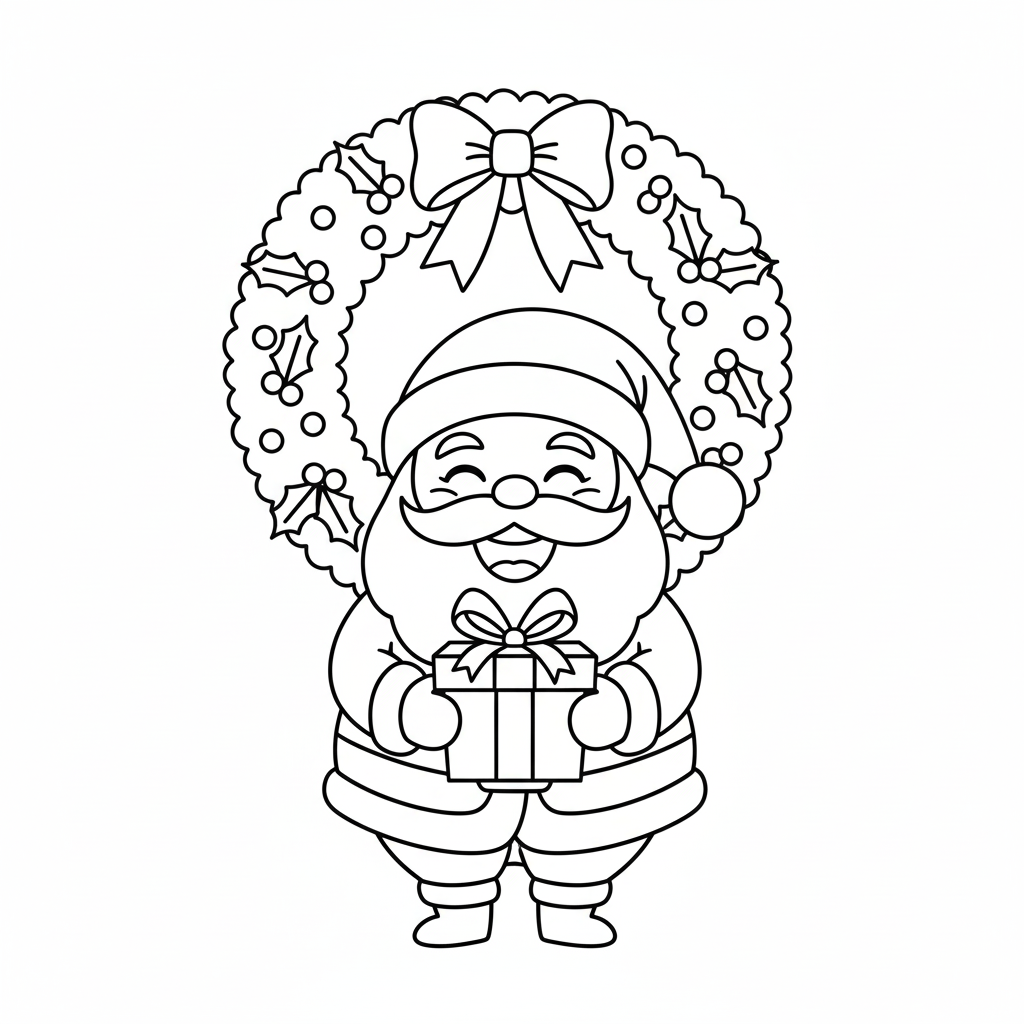 Süßer Nikolaus Malvorlage