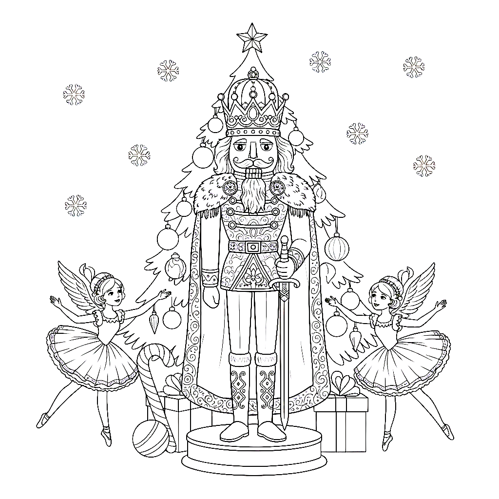 Nussknacker Ballett Ausmalbild