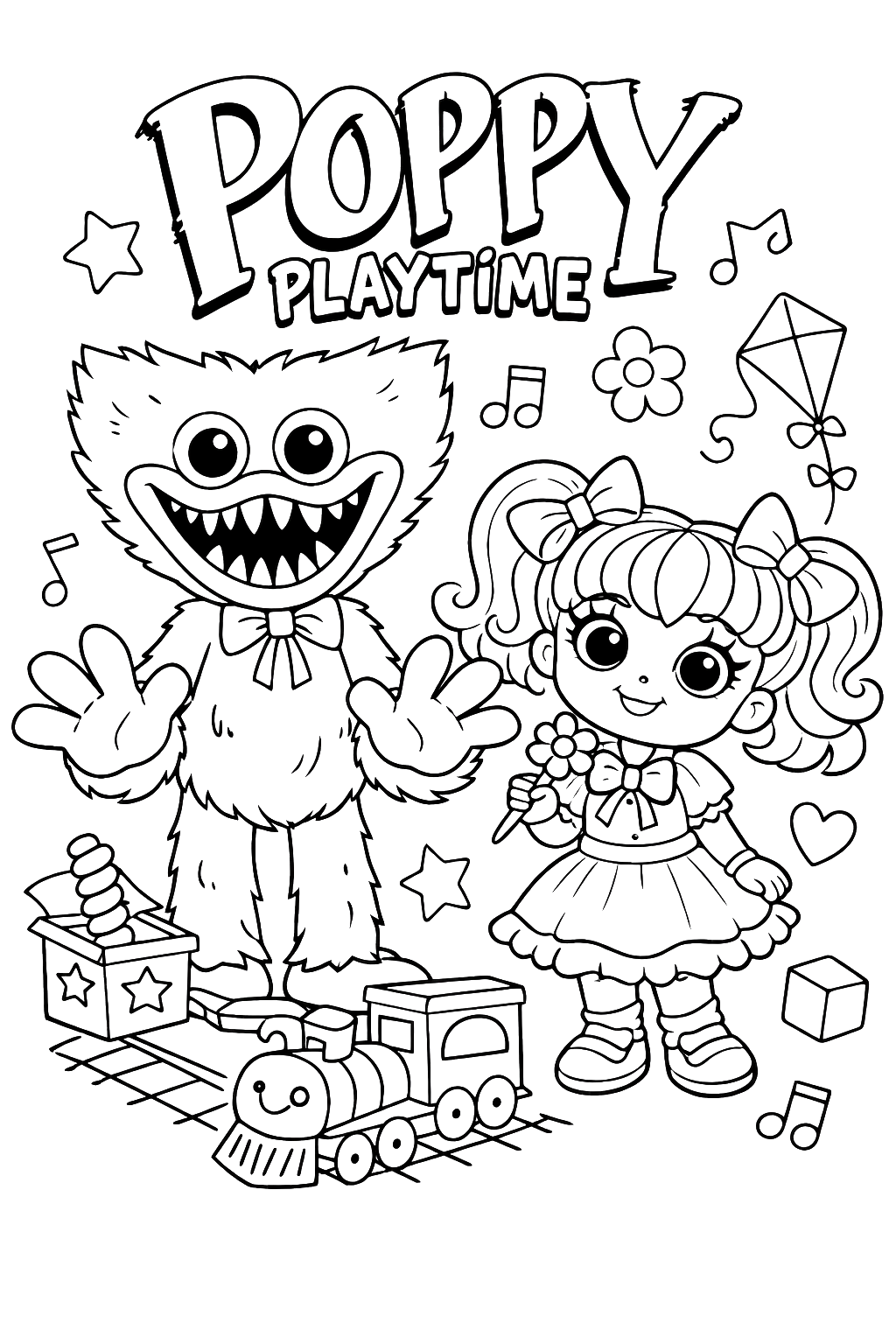 Poppy Playtime Ausmalbild