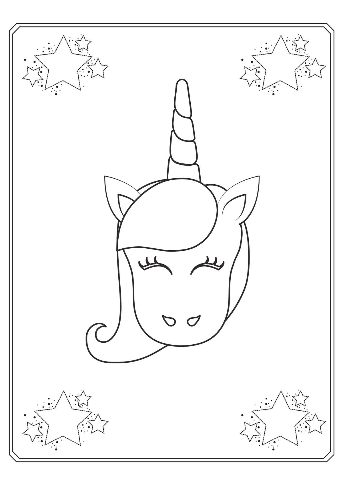 Ausmalbilder Einhorn Kopf Vorlage: Lass deiner Fantasie freien Lauf! 🎨