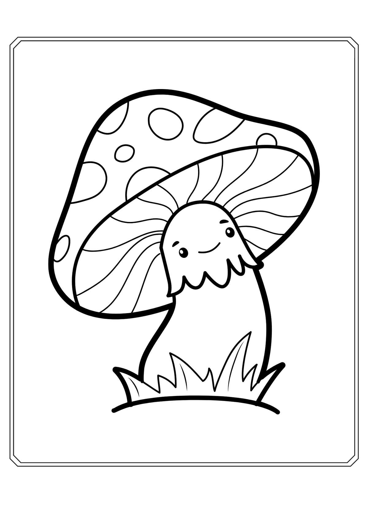 Pilz Ausmalbild | Ausmalbilder kostenlos zum ausdrucken